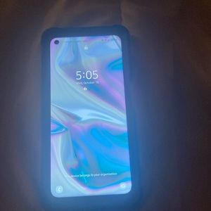 samsung galaxy xcover 6pro used once to log into a account never for personal